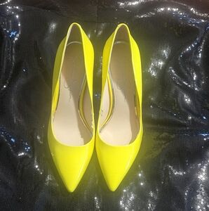 Vibrant Yellow Stiletto Heels